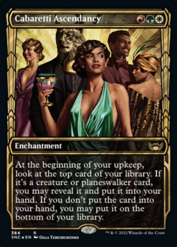 Cabaretti Ascendancy (Showcase Golden Age Gilded Foil) [Streets of New Capenna] | I Want That Stuff Brandon