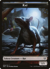Faerie Rogue // Rat Double-Sided Token [Zendikar Rising Commander Tokens] | I Want That Stuff Brandon