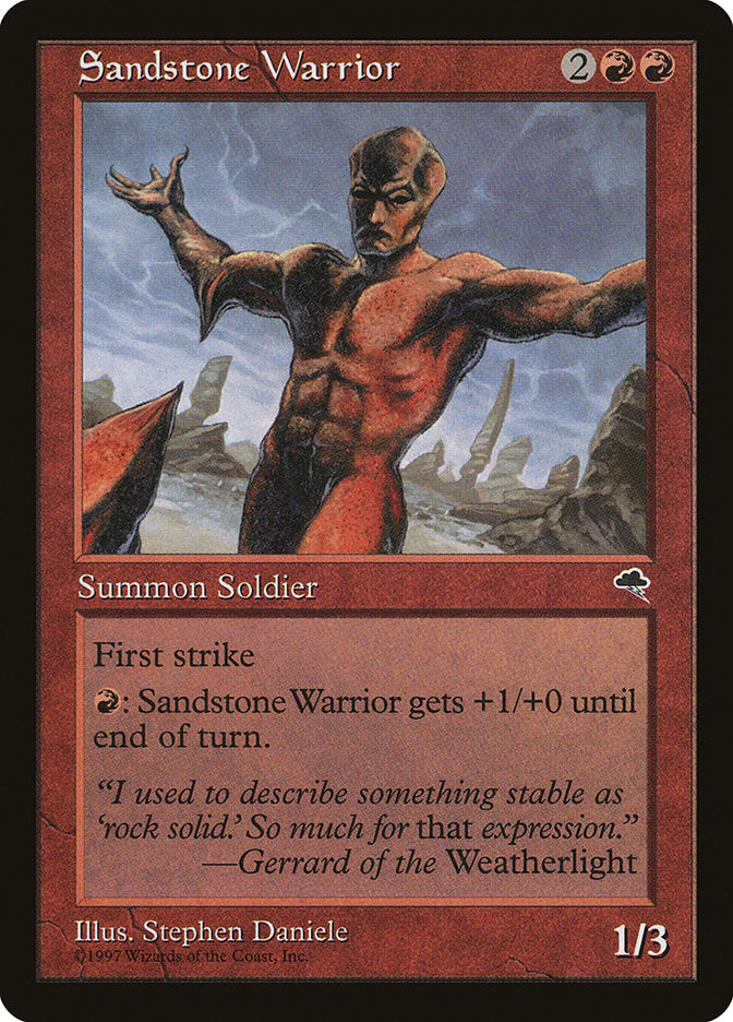 Sandstone Warrior [Tempest] | I Want That Stuff Brandon