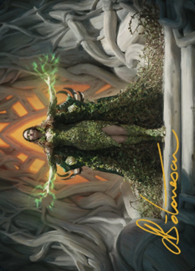 Titania, Voice of Gaea Art Card (Gold-Stamped Signature) [The Brothers' War Art Series] | I Want That Stuff Brandon