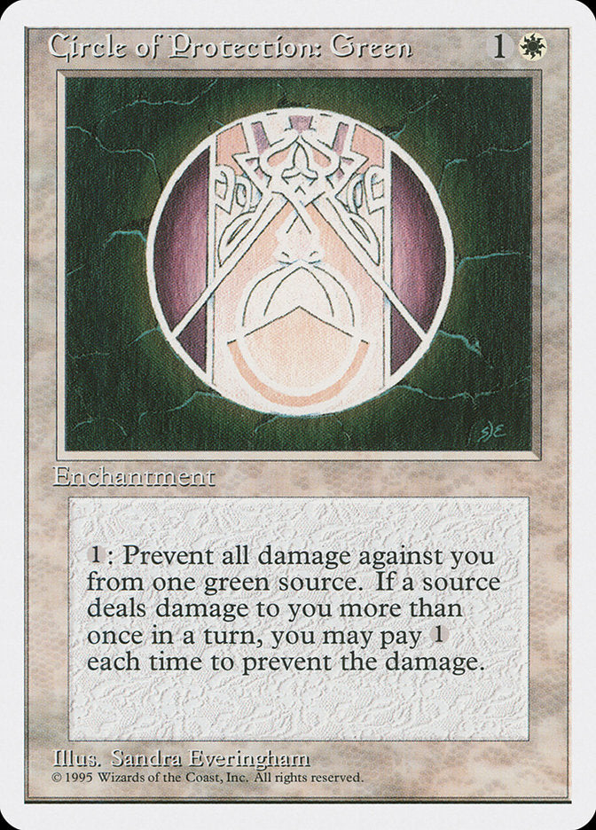 Circle of Protection: Green [Fourth Edition] | I Want That Stuff Brandon