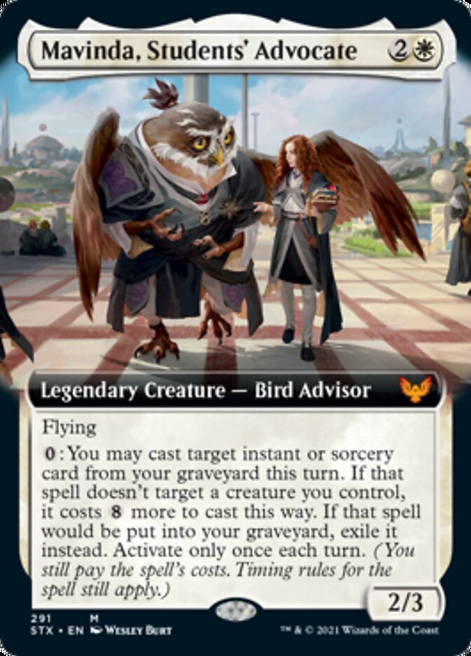 Mavinda, Students' Advocate (Extended Art) [Strixhaven: School of Mages] | I Want That Stuff Brandon