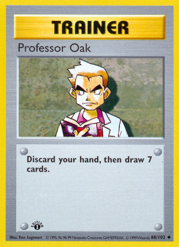 Professor Oak (88/102) (Shadowless) [Base Set 1st Edition] | I Want That Stuff Brandon