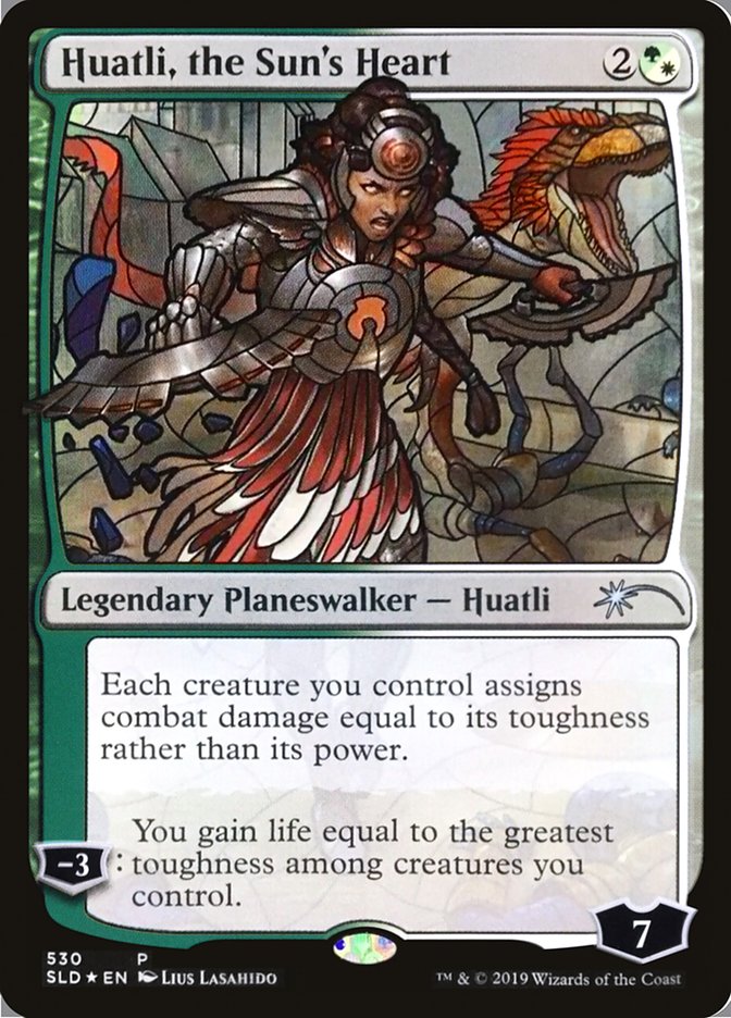 Huatli, the Sun's Heart (Stained Glass) [Secret Lair Drop Promos] | I Want That Stuff Brandon
