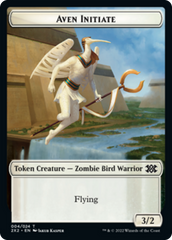 Drake // Aven Initiate Double-Sided Token [Double Masters 2022 Tokens] | I Want That Stuff Brandon