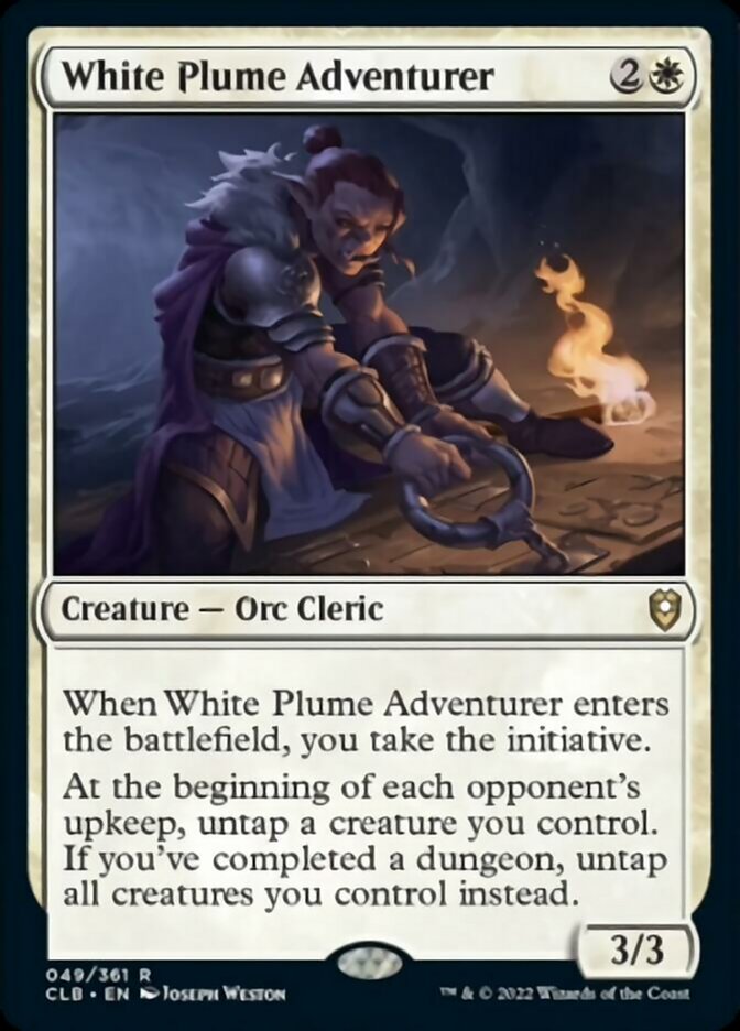 White Plume Adventurer [Commander Legends: Battle for Baldur's Gate] | I Want That Stuff Brandon