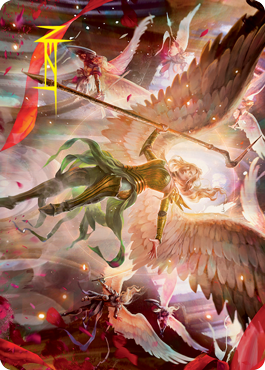 Sigarda's Summons Art Card (Gold-Stamped Signature) [Innistrad: Crimson Vow Art Series] | I Want That Stuff Brandon