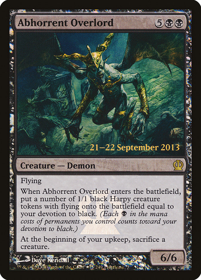 Abhorrent Overlord [Theros Prerelease Promos] | I Want That Stuff Brandon
