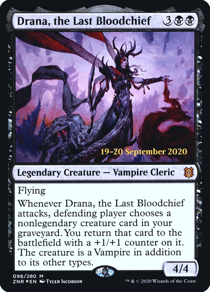 Drana, the Last Bloodchief [Zendikar Rising Prerelease Promos] | I Want That Stuff Brandon