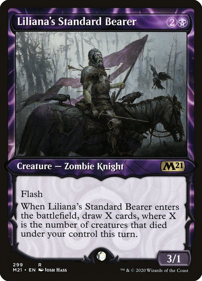 Liliana's Standard Bearer (Showcase) [Core Set 2021] | I Want That Stuff Brandon