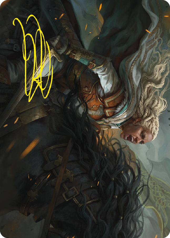 Eowyn, Fearless Knight Art Card (Gold-Stamped Signature) [The Lord of the Rings: Tales of Middle-earth Art Series] | I Want That Stuff Brandon