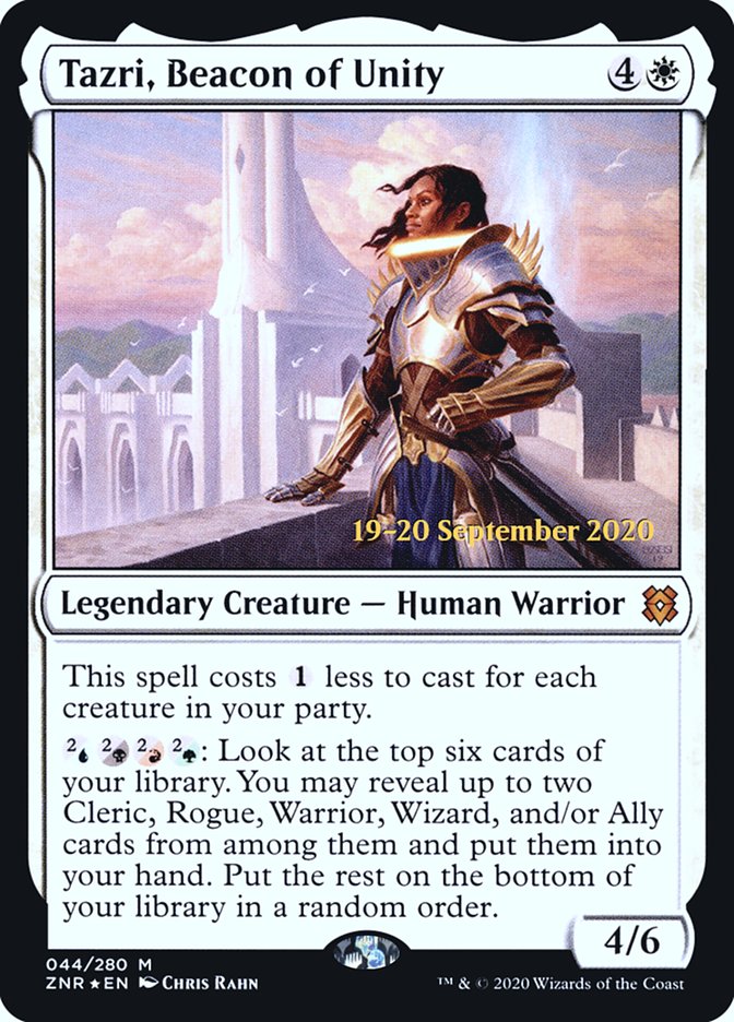 Tazri, Beacon of Unity [Zendikar Rising Prerelease Promos] | I Want That Stuff Brandon