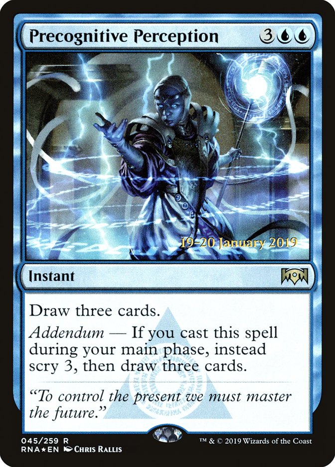 Precognitive Perception [Ravnica Allegiance Prerelease Promos] | I Want That Stuff Brandon