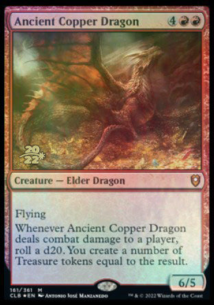 Ancient Copper Dragon [Commander Legends: Battle for Baldur's Gate Prerelease Promos] | I Want That Stuff Brandon