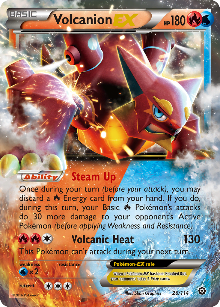 Volcanion EX (26/114) [XY: Steam Siege] | I Want That Stuff Brandon