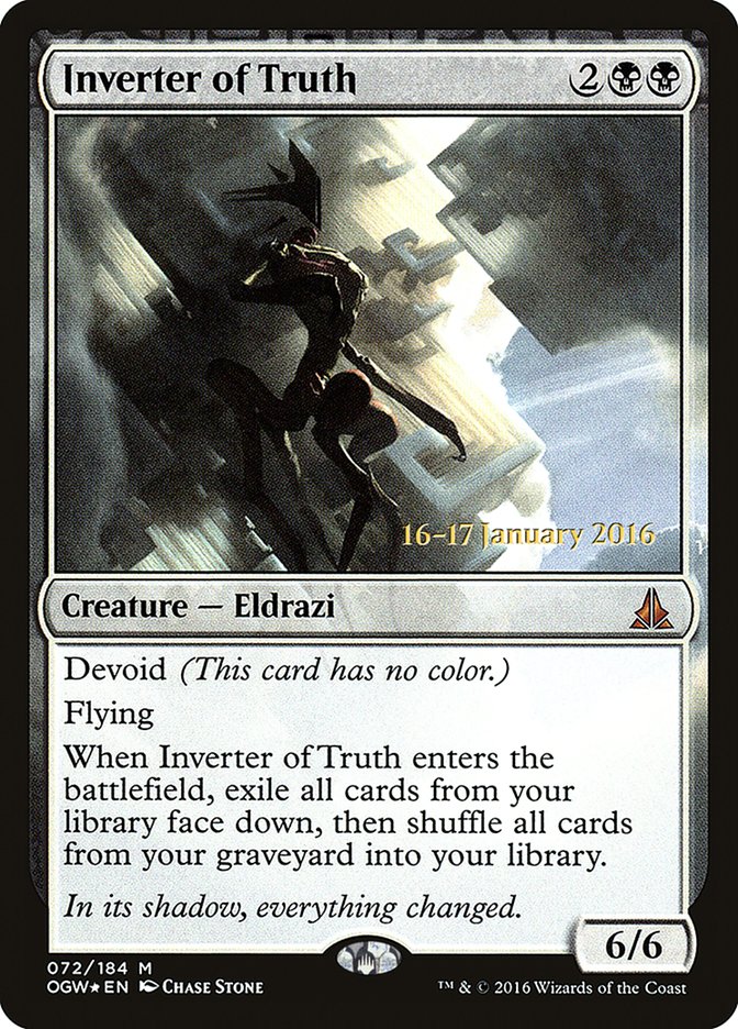 Inverter of Truth [Oath of the Gatewatch Prerelease Promos] | I Want That Stuff Brandon