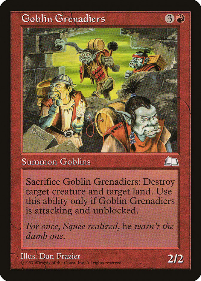 Goblin Grenadiers [Weatherlight] | I Want That Stuff Brandon
