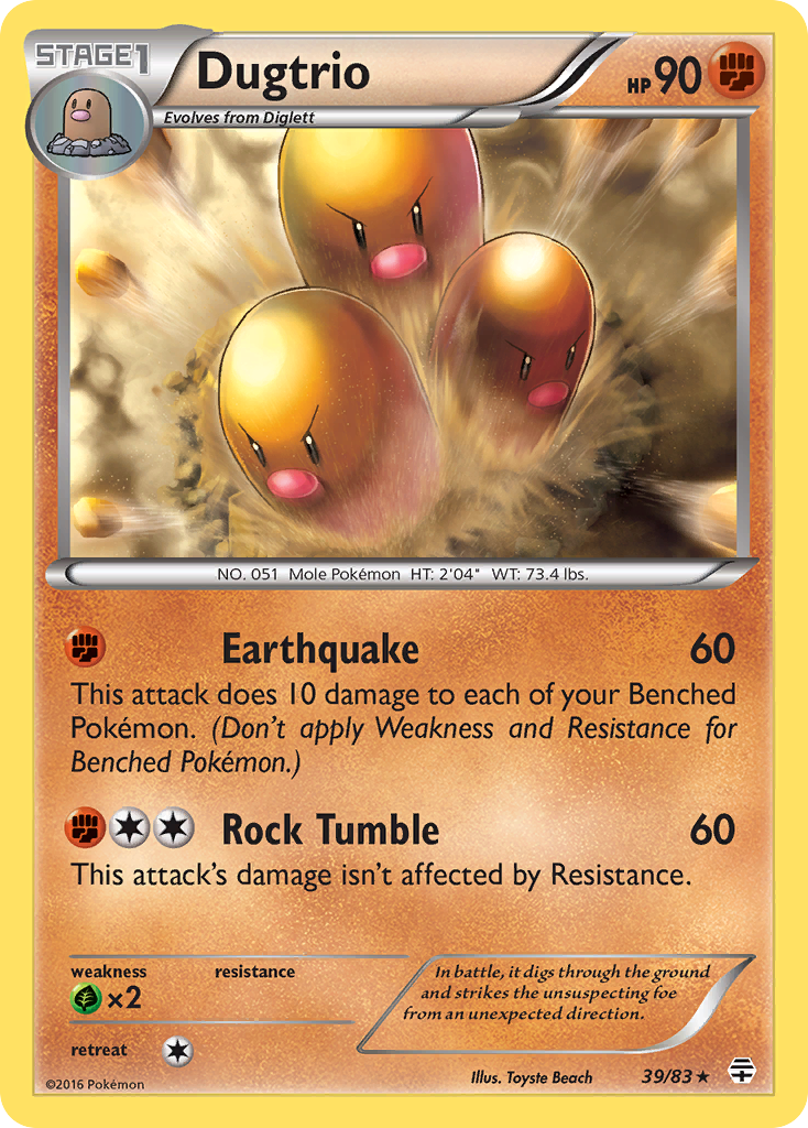 Dugtrio (39/83) [XY: Generations] | I Want That Stuff Brandon