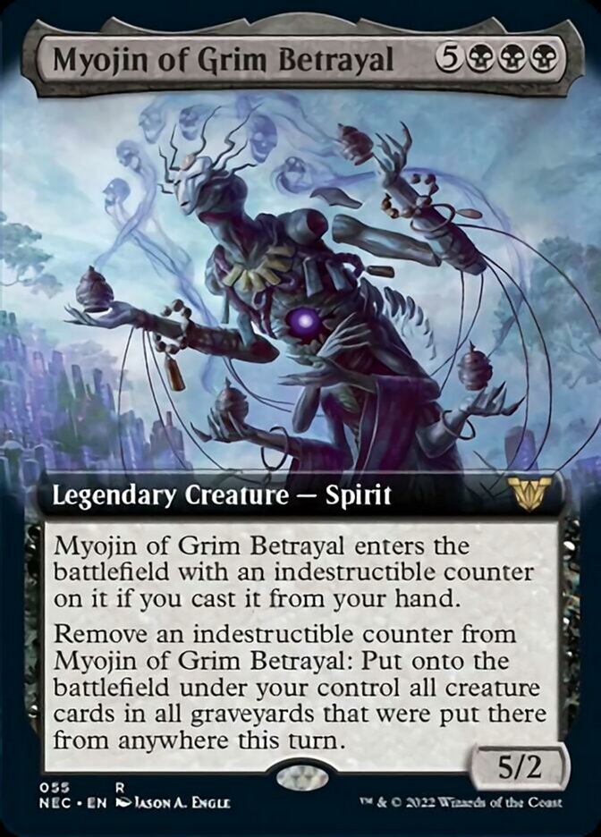 Myojin of Grim Betrayal (Extended Art) [Kamigawa: Neon Dynasty Commander] | I Want That Stuff Brandon