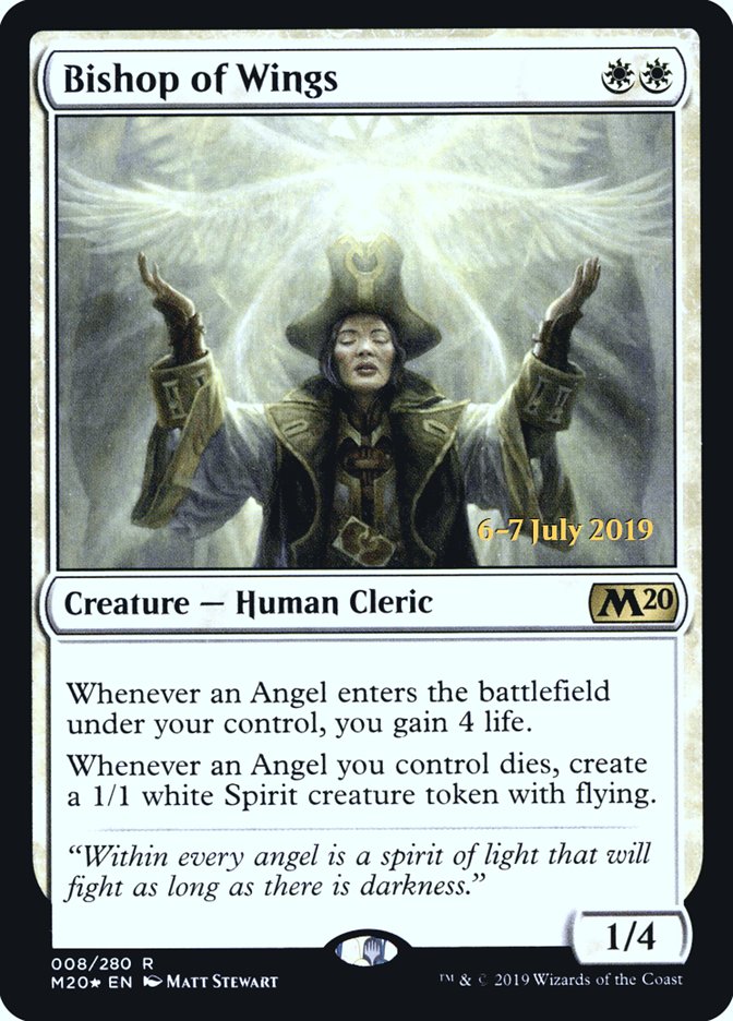 Bishop of Wings [Core Set 2020 Prerelease Promos] | I Want That Stuff Brandon