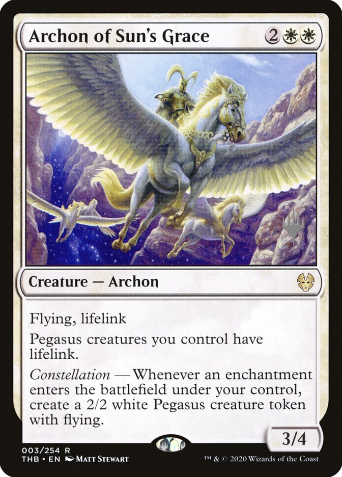 Archon of Sun's Grace (Promo Pack) [Theros Beyond Death Promos] | I Want That Stuff Brandon