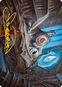 Unblinking Observer Art Card (Gold-Stamped Signature) [Innistrad: Midnight Hunt Art Series] | I Want That Stuff Brandon