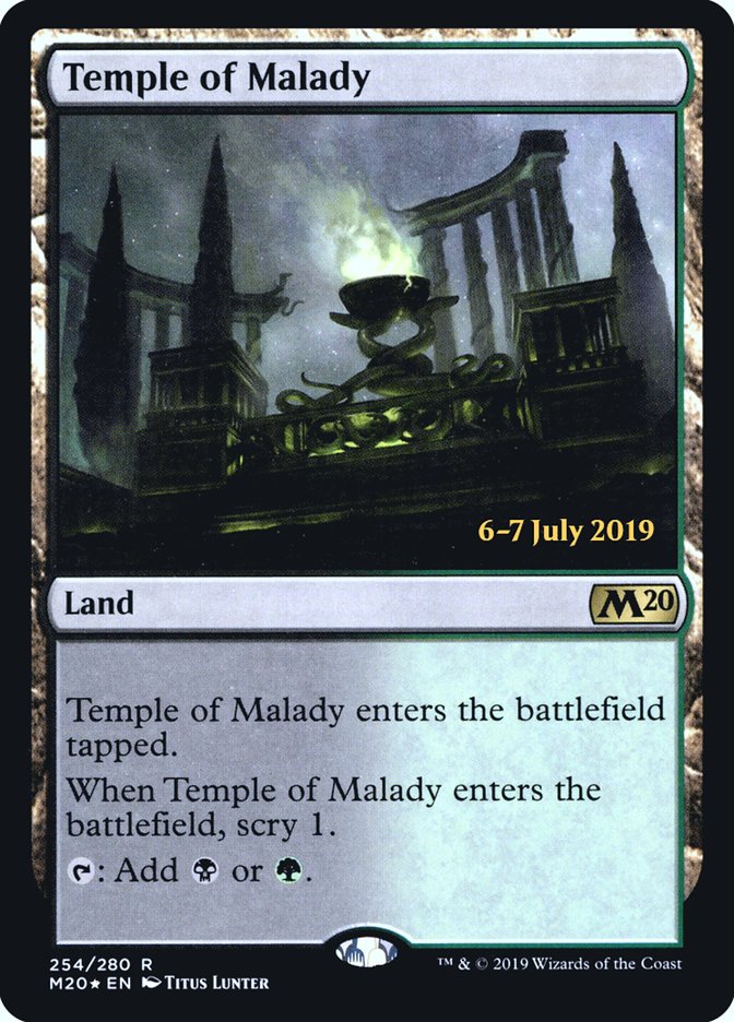 Temple of Malady [Core Set 2020 Prerelease Promos] | I Want That Stuff Brandon