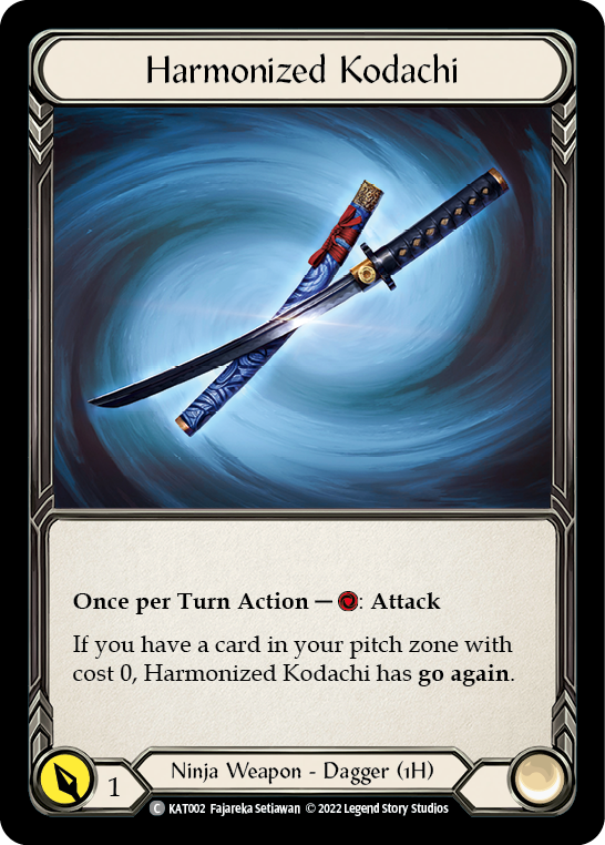 Harmonized Kodachi [KAT002] (Outsiders Katsu Blitz Deck) | I Want That Stuff Brandon