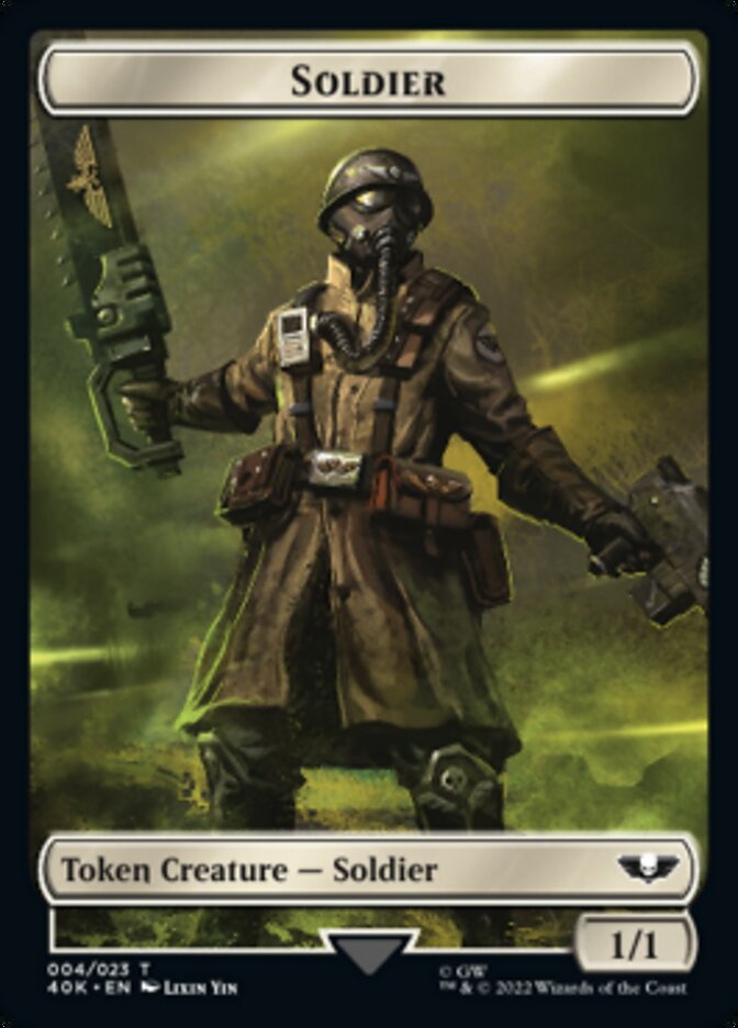 Soldier (004) // Vanguard Suppressor Double-Sided Token [Warhammer 40,000 Tokens] | I Want That Stuff Brandon