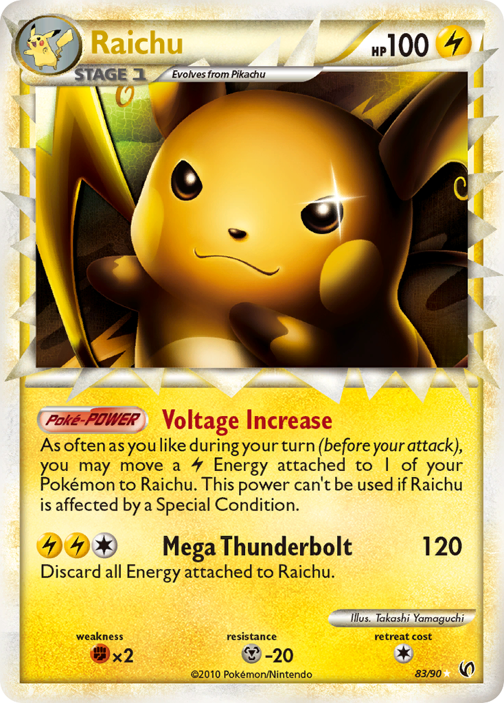 Raichu (83/90) [HeartGold & SoulSilver: Undaunted] | I Want That Stuff Brandon