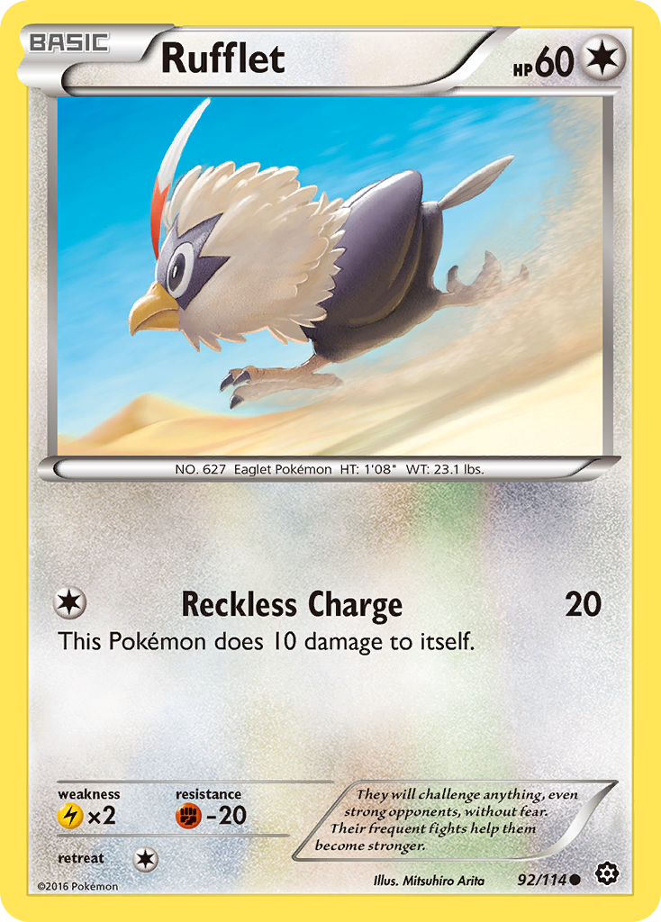 Rufflet (92/114) [XY: Steam Siege] | I Want That Stuff Brandon