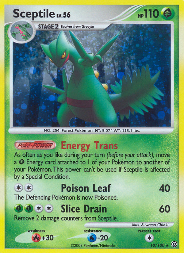Sceptile (10/100) (Theme Deck Exclusive) [Diamond & Pearl: Stormfront] | I Want That Stuff Brandon