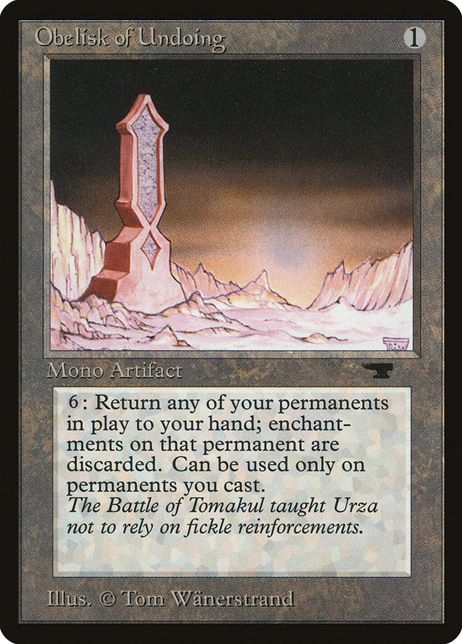 Obelisk of Undoing [Antiquities] | I Want That Stuff Brandon