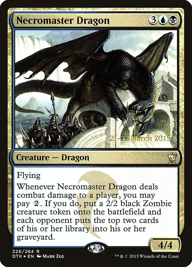 Necromaster Dragon [Dragons of Tarkir Prerelease Promos] | I Want That Stuff Brandon