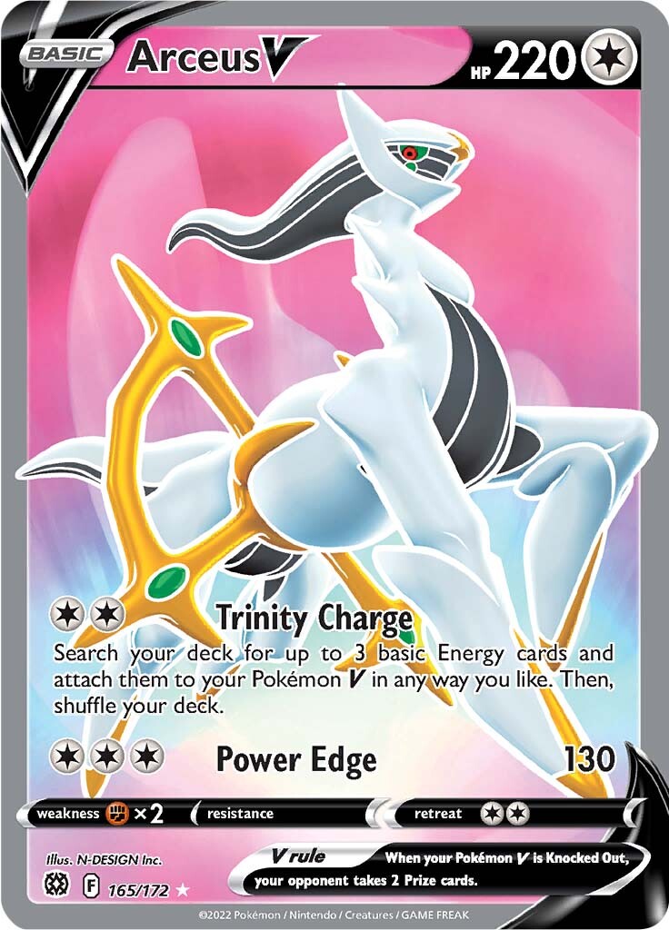 Arceus V (165/172) [Sword & Shield: Brilliant Stars] | I Want That Stuff Brandon