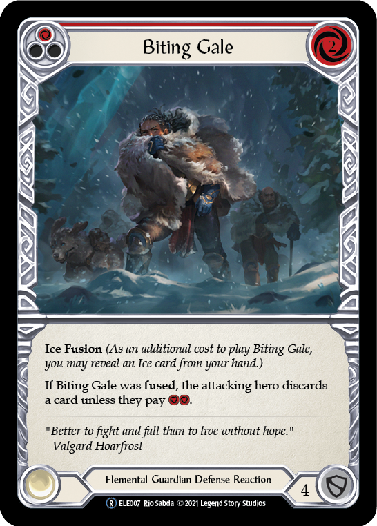 Biting Gale (Red) [U-ELE007] Unlimited Rainbow Foil | I Want That Stuff Brandon