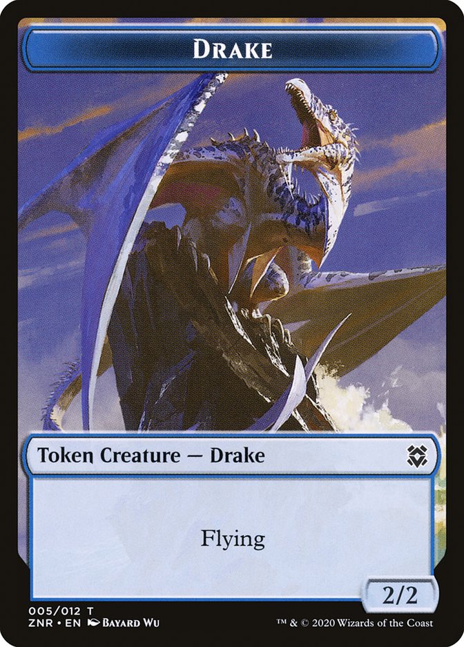 Drake Token [Zendikar Rising Tokens] | I Want That Stuff Brandon