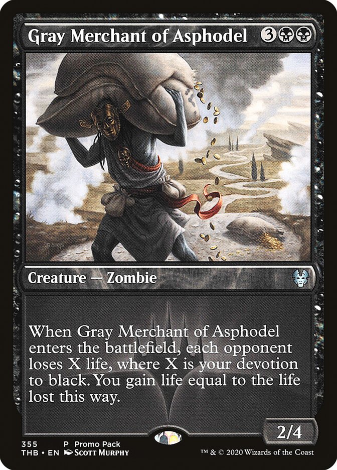 Gray Merchant of Asphodel (Promo Pack) [Theros Beyond Death Promos] | I Want That Stuff Brandon