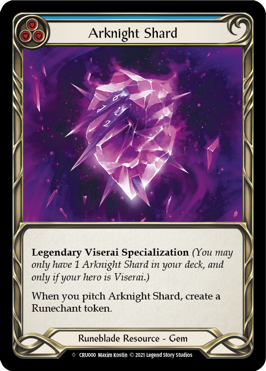 Arknight Shard (Rainbow Foil) [CRU000-RF] Unlimited Rainbow Foil | I Want That Stuff Brandon