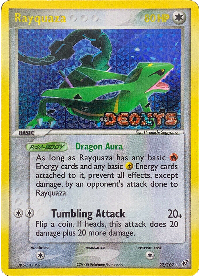 Rayquaza (22/107) (Stamped) [EX: Deoxys] | I Want That Stuff Brandon