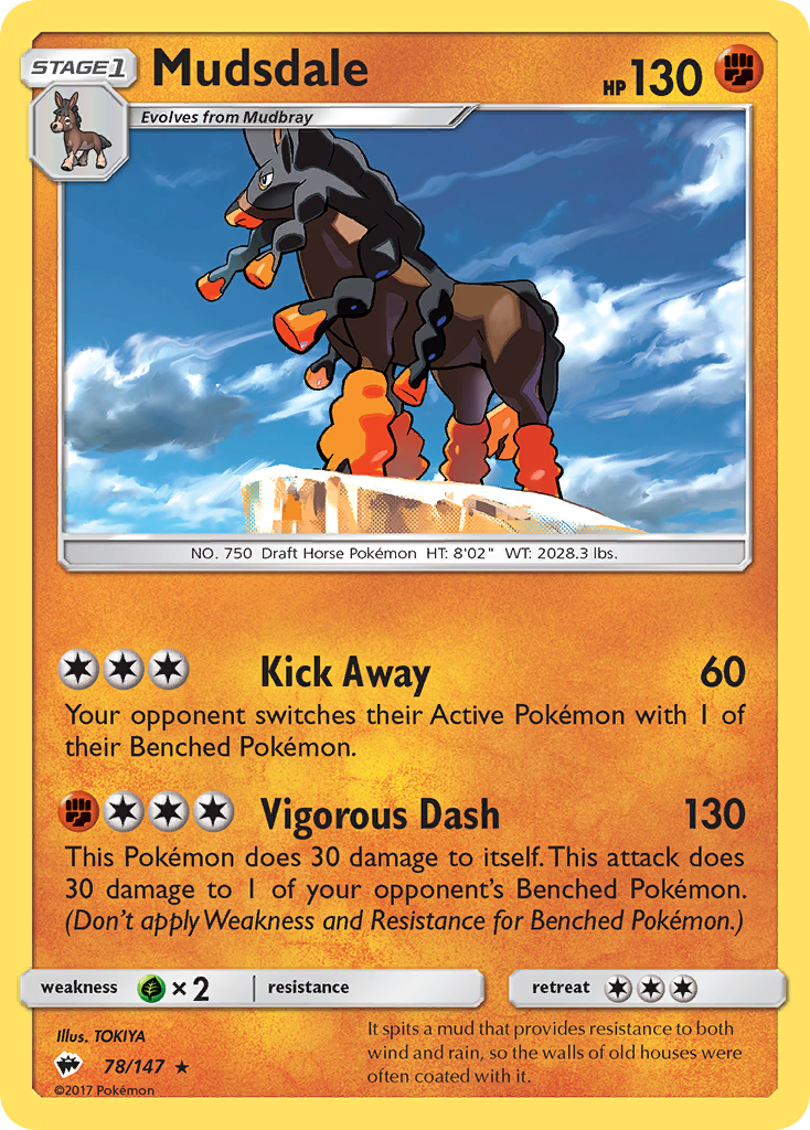 Mudsdale (78/147) [Sun & Moon: Burning Shadows] | I Want That Stuff Brandon