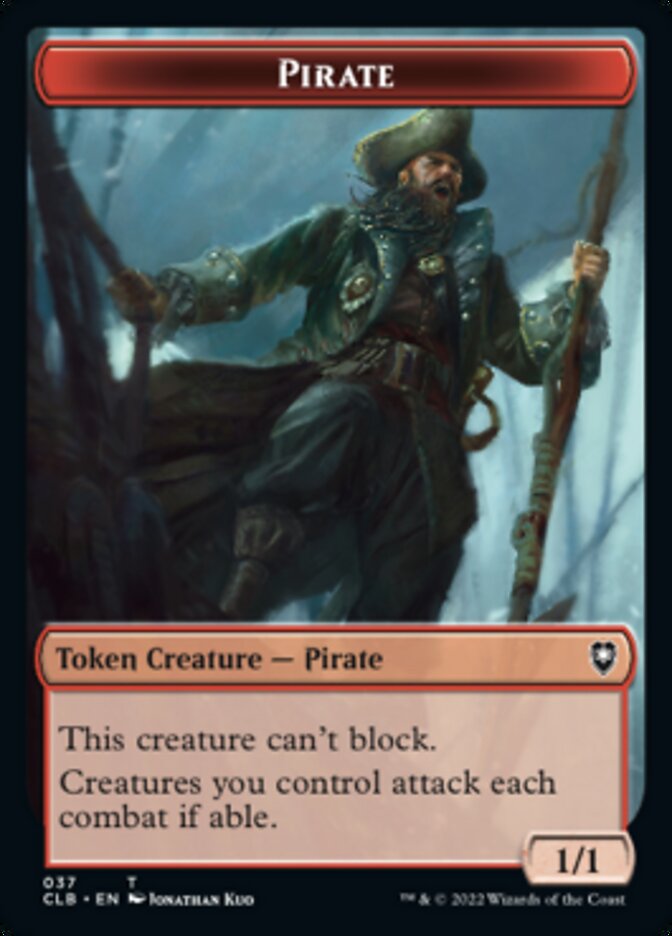 Pirate // Goblin Double-Sided Token [Commander Legends: Battle for Baldur's Gate Tokens] | I Want That Stuff Brandon