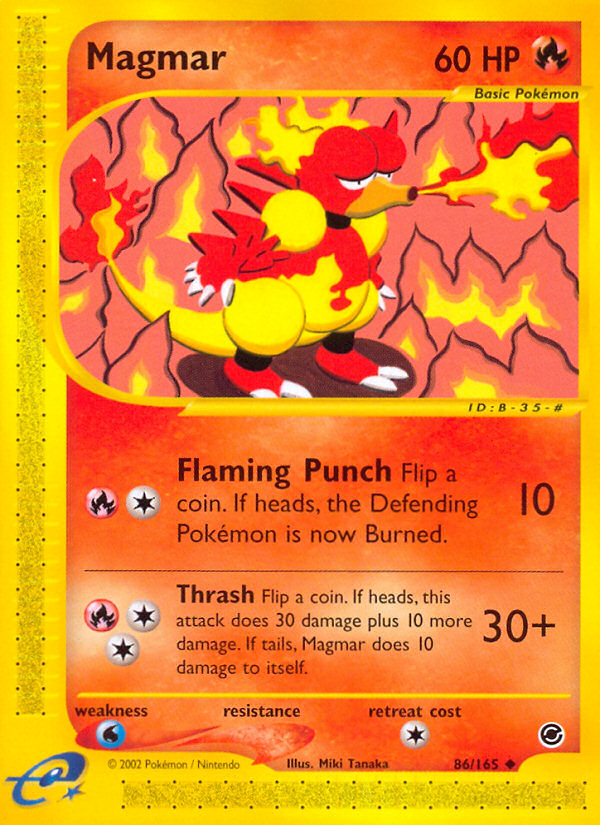 Magmar (86/165) [Expedition: Base Set] | I Want That Stuff Brandon