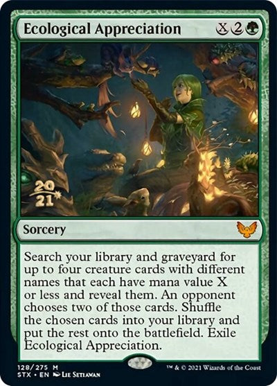 Ecological Appreciation [Strixhaven: School of Mages Prerelease Promos] | I Want That Stuff Brandon