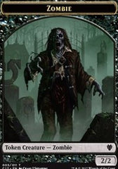 Zombie // Gold Double-Sided Token [Commander 2017 Tokens] | I Want That Stuff Brandon