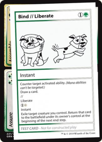 Bind // Liberate (2021 Edition) [Mystery Booster Playtest Cards] | I Want That Stuff Brandon