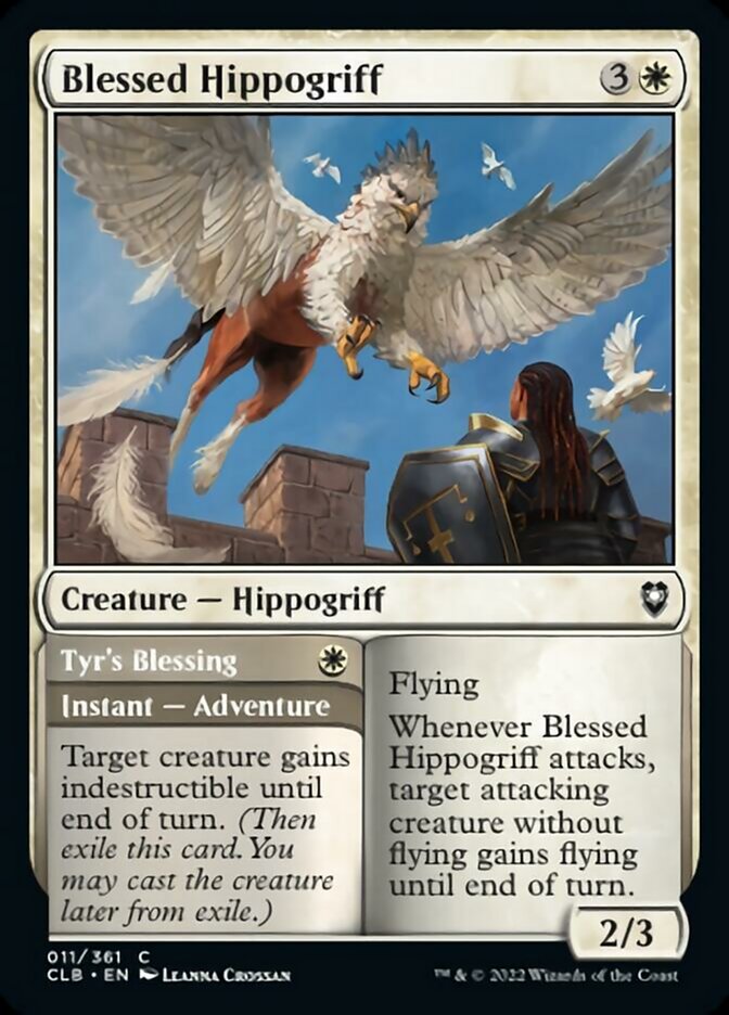 Blessed Hippogriff // Tyr's Blessing [Commander Legends: Battle for Baldur's Gate] | I Want That Stuff Brandon