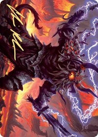 Kardur, Doomscourge Art Card (Gold-Stamped Signature) [Kaldheim Art Series] | I Want That Stuff Brandon