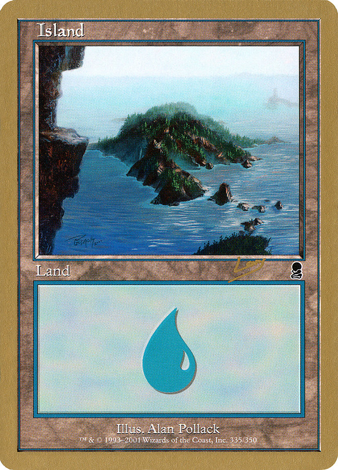 Island (rl335) (Raphael Levy) [World Championship Decks 2002] | I Want That Stuff Brandon