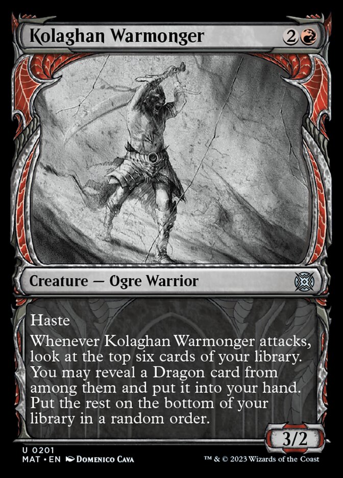 Kolaghan Warmonger (Showcase Halo Foil) [March of the Machine: The Aftermath] | I Want That Stuff Brandon